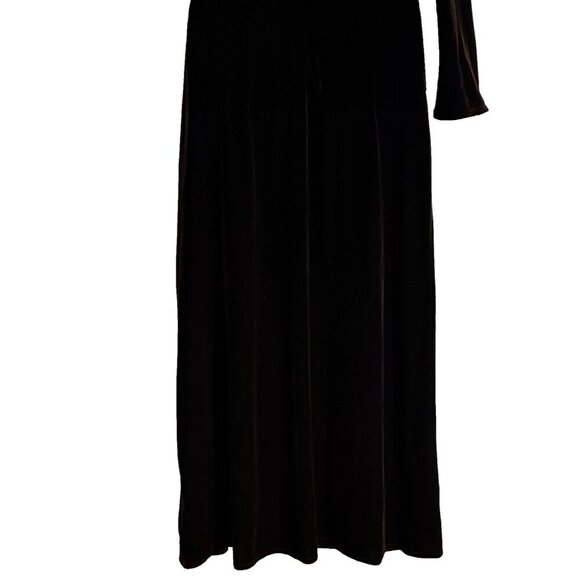 Laundry by Shelli Segal SZ 10 Goblincore Whimsygoth Velvet Rich Brown - Picture 8 of 11